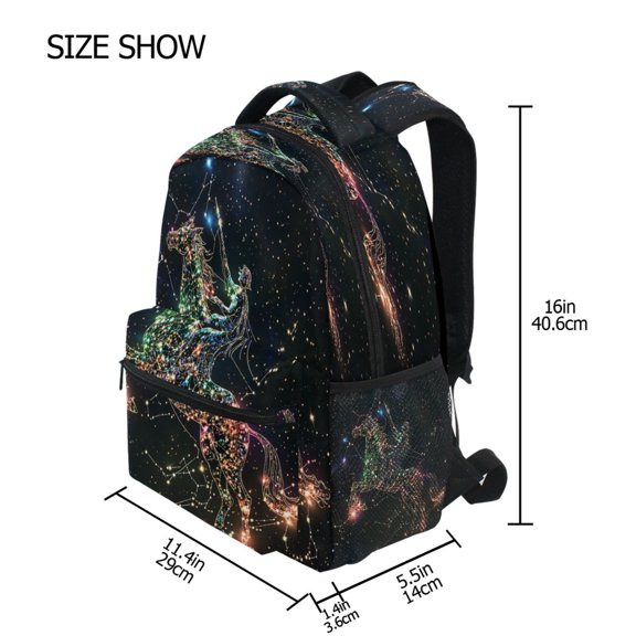 DIXRUYEE Backpack Schoolbag Stellar Centaur Pattern 15L/18L 2-SIZE