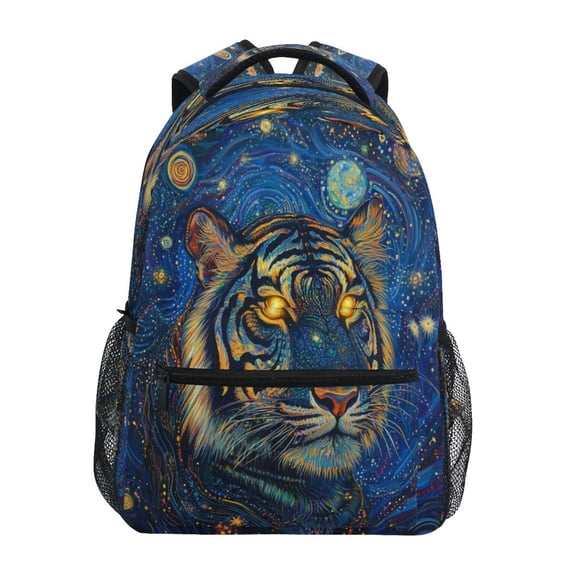 DIXRUYEE Backpack Schoolbag Starlit Predator Pattern 15L/18L 2-SIZE