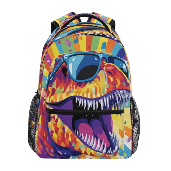 DIXRUYEE Backpack Schoolbag Rad Rex Pattern 15L/18L 2-SIZE