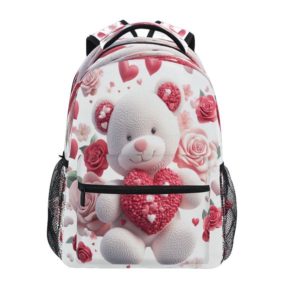 DIXRUYEE Backpack Schoolbag Sweetheart Bear Pattern 15L/18L 2-SIZE