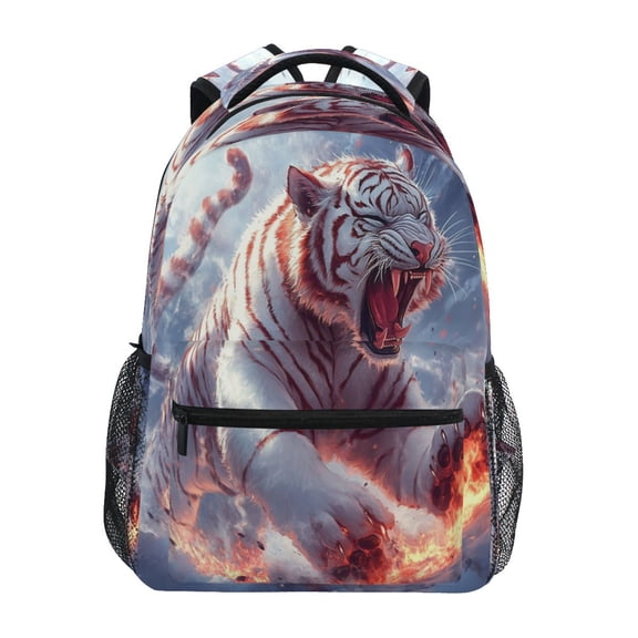 DIXRUYEE Backpack Schoolbag Tiger's Fury Pattern 15L/18L 2-SIZE
