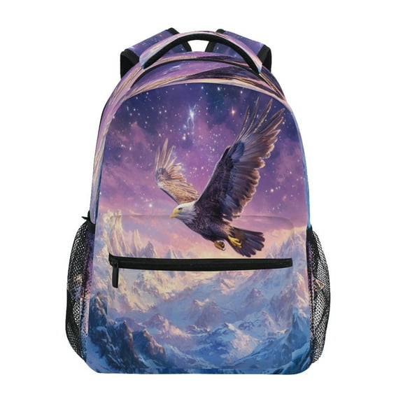 DIXRUYEE Backpack Schoolbag Eagle's Celestial Flight Pattern 15L/18L 2-SIZE