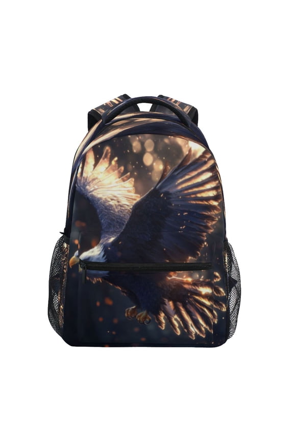 Backpack Schoolbag Twilight Wings Pattern 15L/18L 2-SIZE