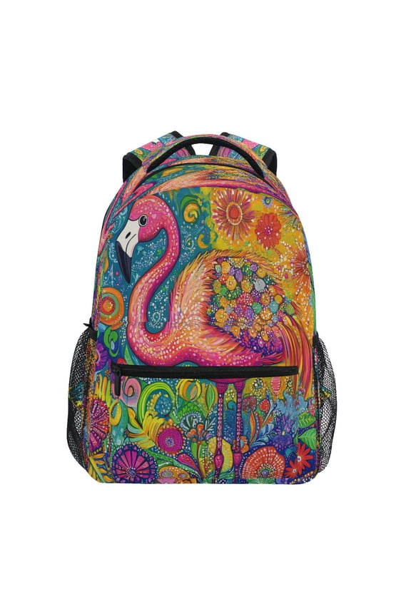 Backpack Schoolbag Flamingo Festivity Pattern 15L/18L 2-SIZE