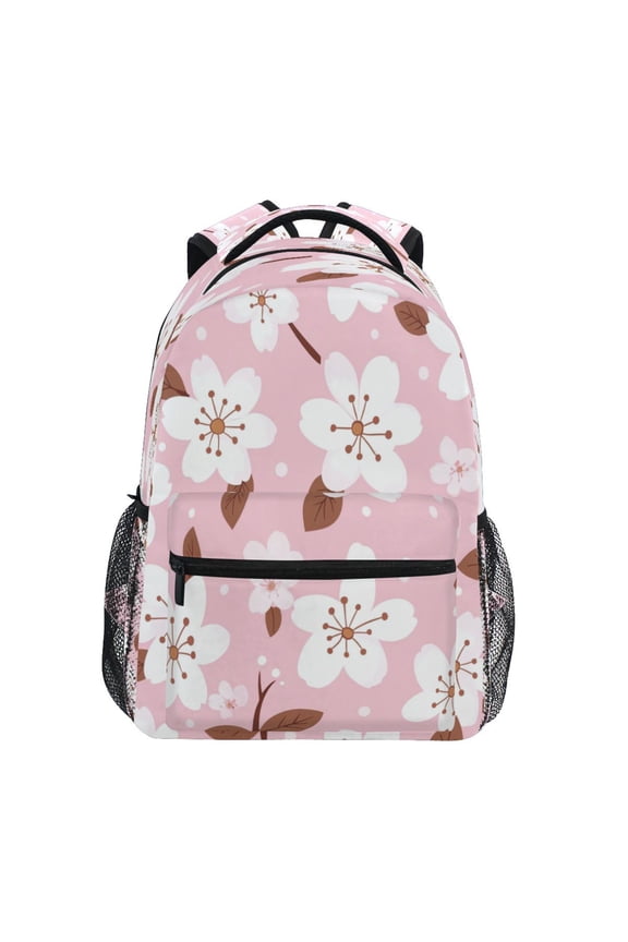 Backpack Schoolbag Whimsical Floral Dance Pattern 15L/18L 2-SIZE