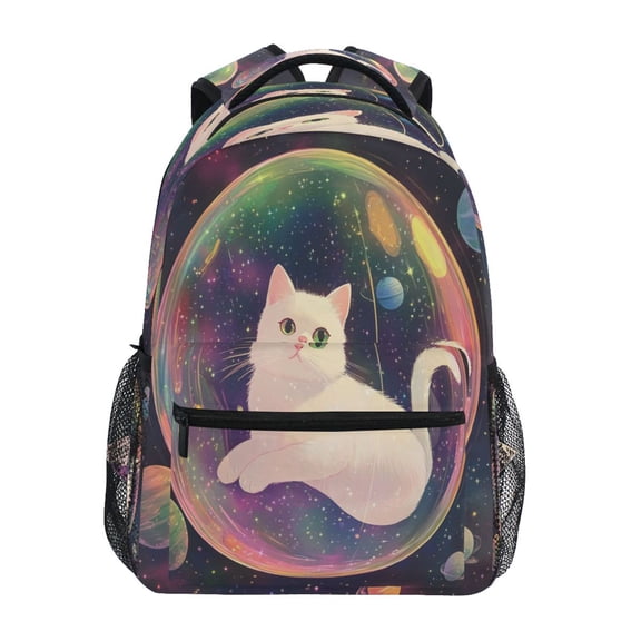 DIXRUYEE Backpack Schoolbag Celestial Catnap Pattern 15L/18L 2-SIZE