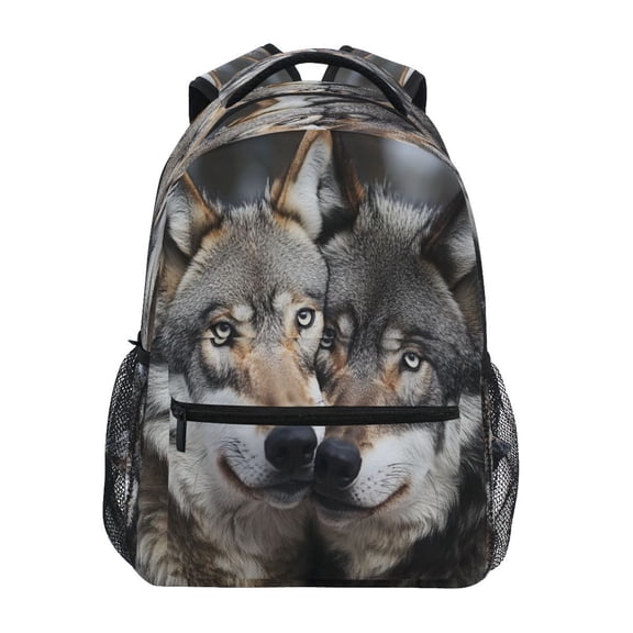 DIXRUYEE Backpack Schoolbag Wolves Of The Wild Pattern 15L/18L 2-SIZE