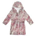 thumbnail image 1 of DIXRUYEE Bathrobes Belt Hooded Blossom Abundance Creative Pattern, 1 of 8