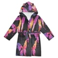 thumbnail image 1 of DIXRUYEE Bathrobes Belt Hooded Colorful Flight Creative Pattern, 1 of 8