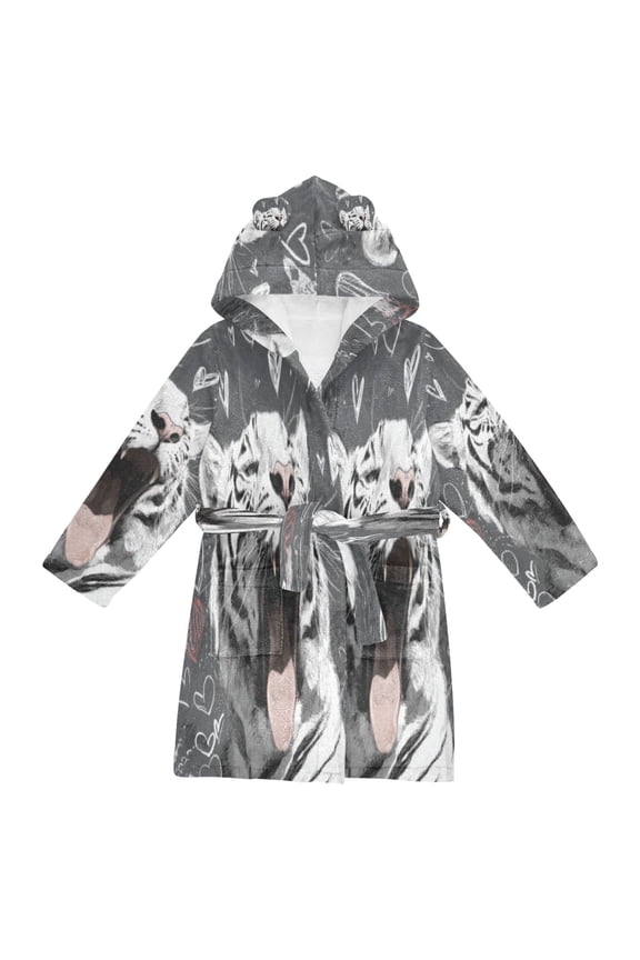Bathrobes Belt Hooded Imgi_90_ffyy4_a_cute_tiger_yawns_its_mouth_wide_open_with_its_tongue_ou_3357d3f9-0c93-46b3-936e-02b9 Creative Pattern