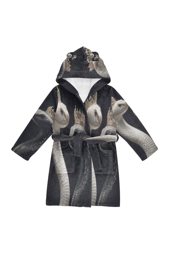 Bathrobes Belt Hooded Royal Serpents Creative Pattern