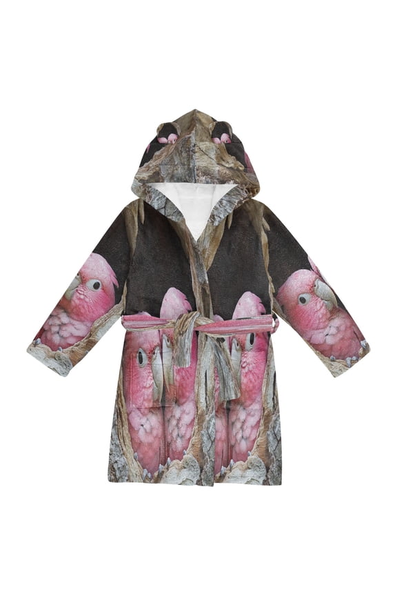 Bathrobes Belt Hooded Sweet Buddies Creative Pattern