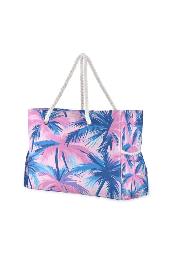 Beach Cooler Travel Tote Bags Beach Bag Fashion Palm World Printed