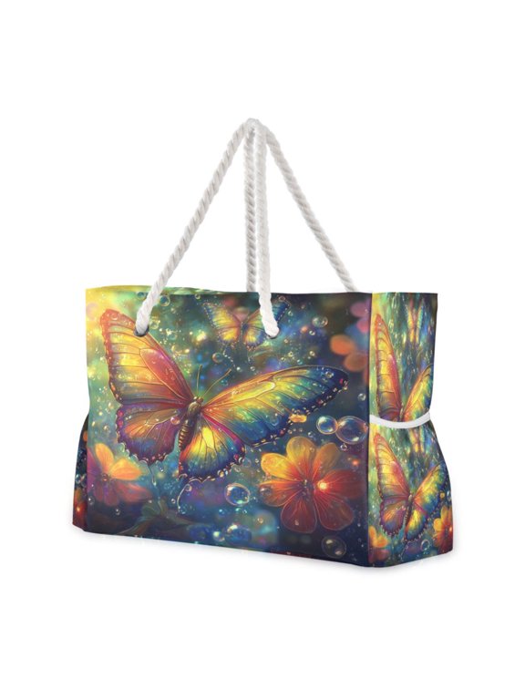 Beach Cooler Travel Tote Bags Beach Bag Fashion Radiant Reflections Printed