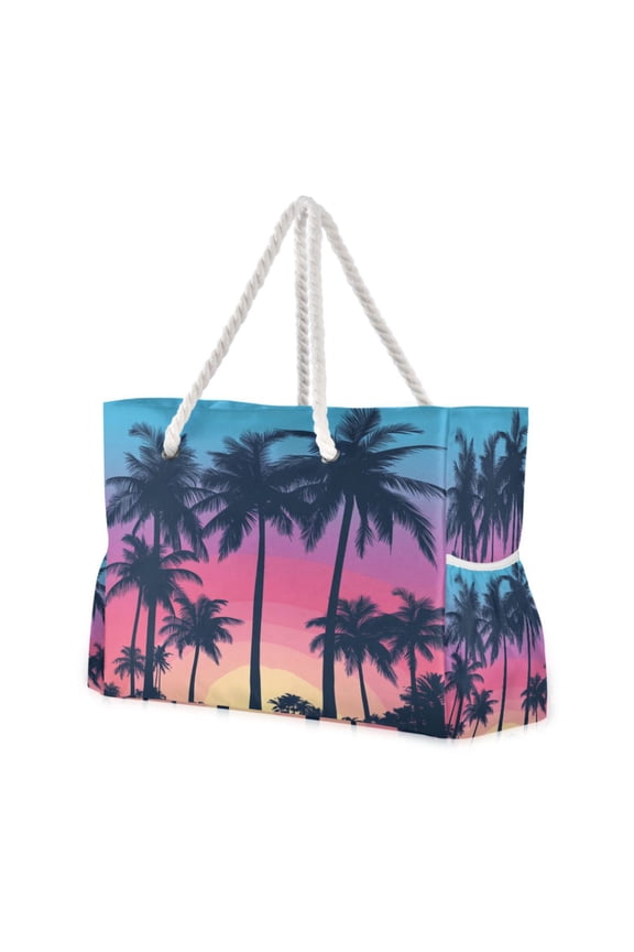 Beach Cooler Travel Tote Bags Beach Bag Fashion Twilight Oasis Printed