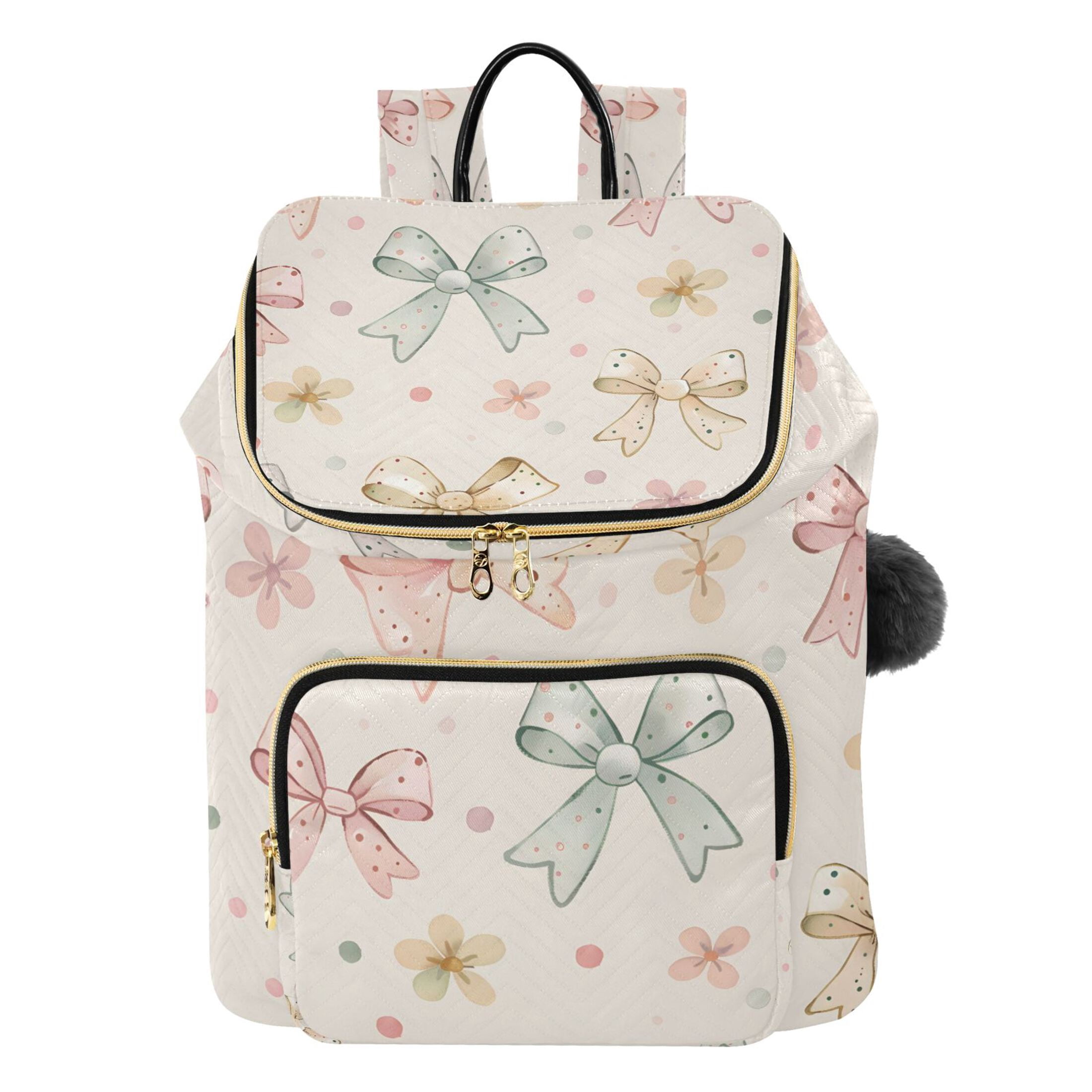 Pom Pom Backpacks for Stylish Looks