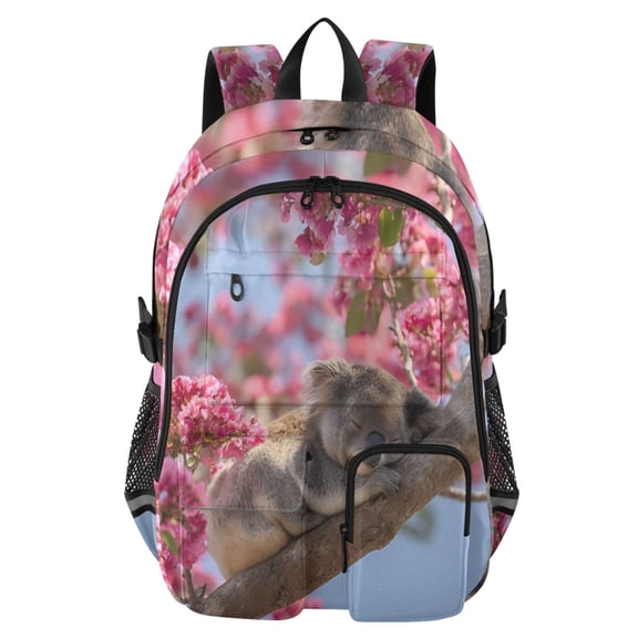 DIXRUYEE Branch Koala Backpack for School 14Laptop Compatible with Reflective Safety Strips
