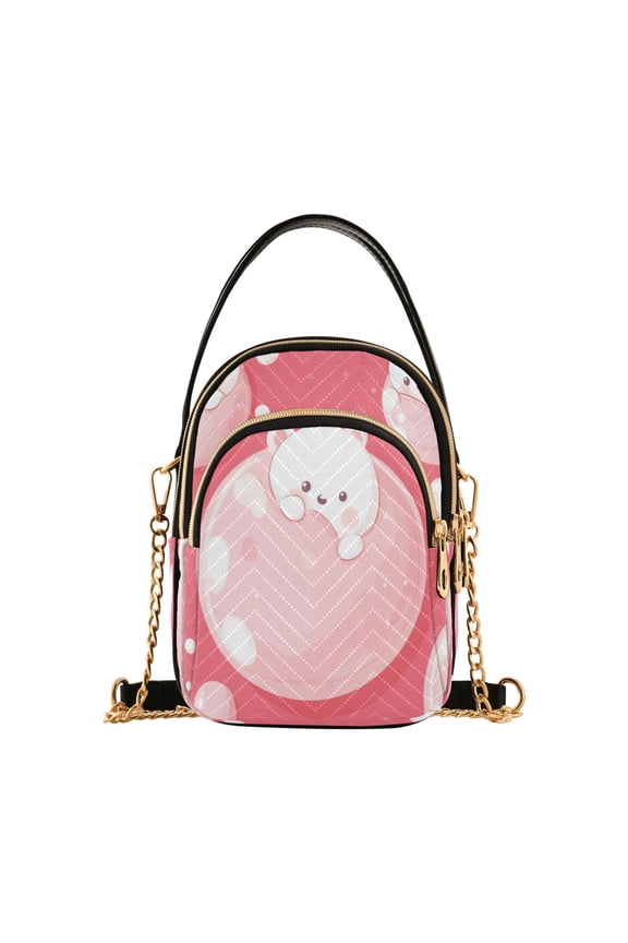 Cross Body Fashion Shoulder Waist Purse Bags Bubble Bear Bliss Pocket Handbags