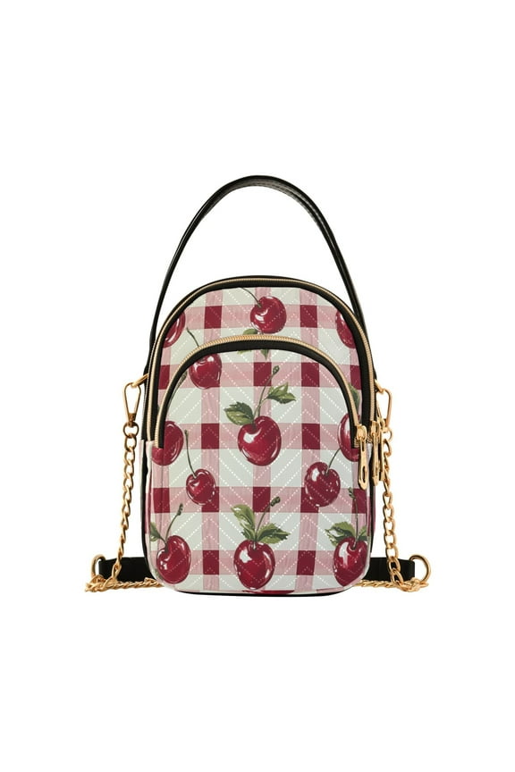 Cross Body Fashion Shoulder Waist Purse Bags Cherry Delight Pocket Handbags