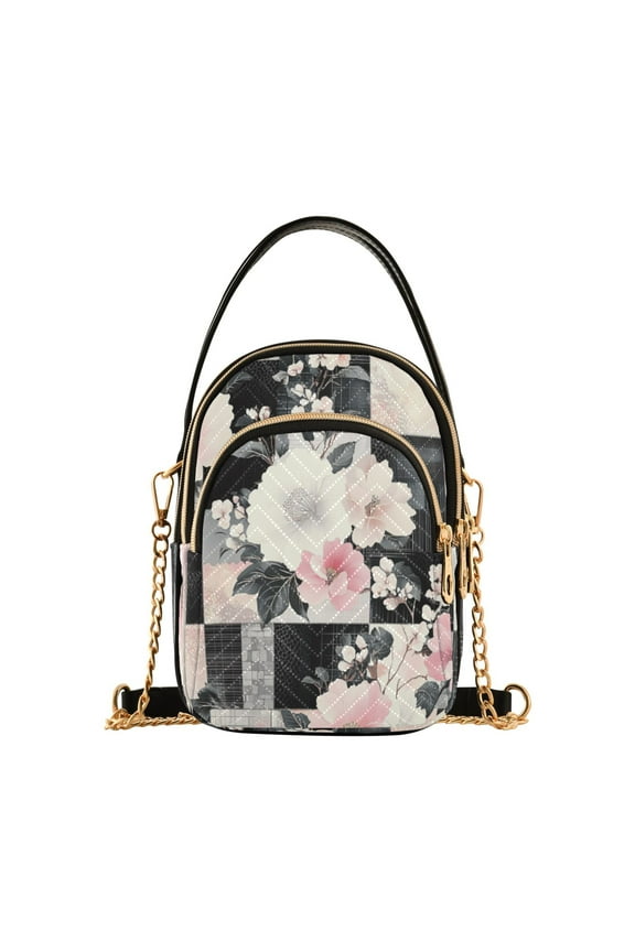 Cross Body Fashion Shoulder Waist Purse Bags Chic Floral Patchwork Pocket Handbags