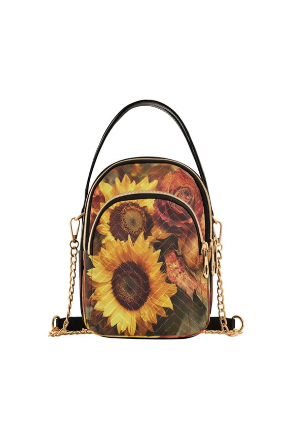 Cross Body Fashion Shoulder Waist Purse Bags Colorful Cub Felines Pocket Handbags