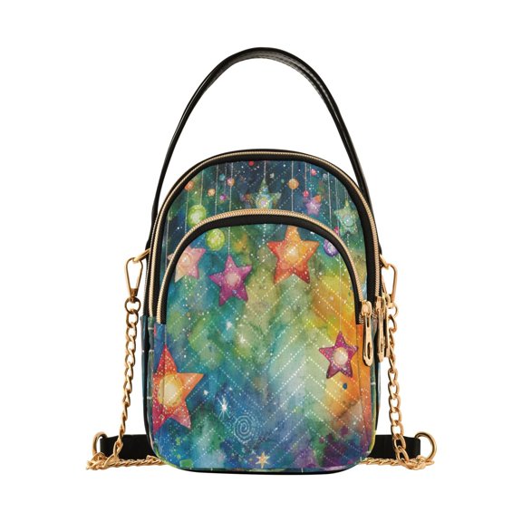DIXRUYEE Cross Body Fashion Shoulder Waist Purse Bags Cosmic Starry Hangout Pocket Handbags