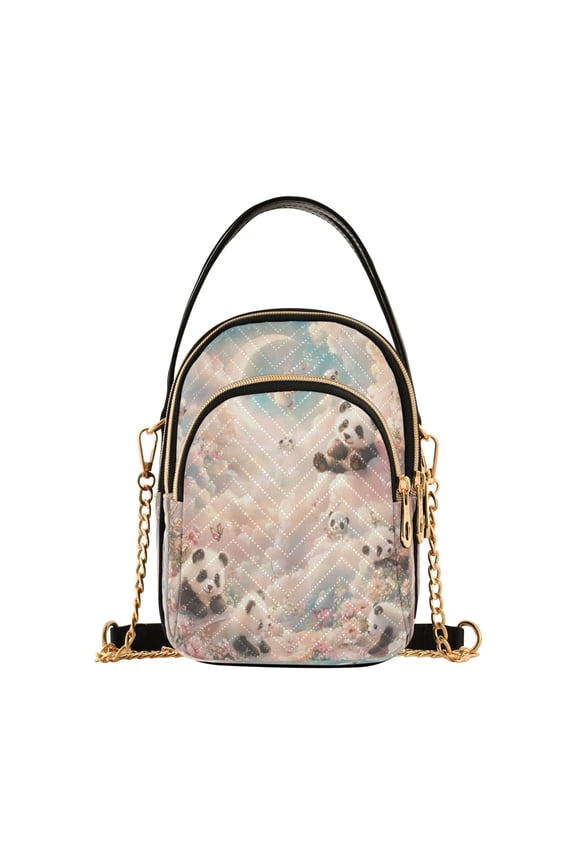 Cross Body Fashion Shoulder Waist Purse Bags Dreamy Panda Paradise Pocket Handbags