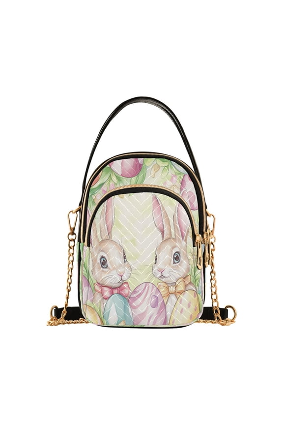 Cross Body Fashion Shoulder Waist Purse Bags Easter Bunny Bliss Pocket Handbags
