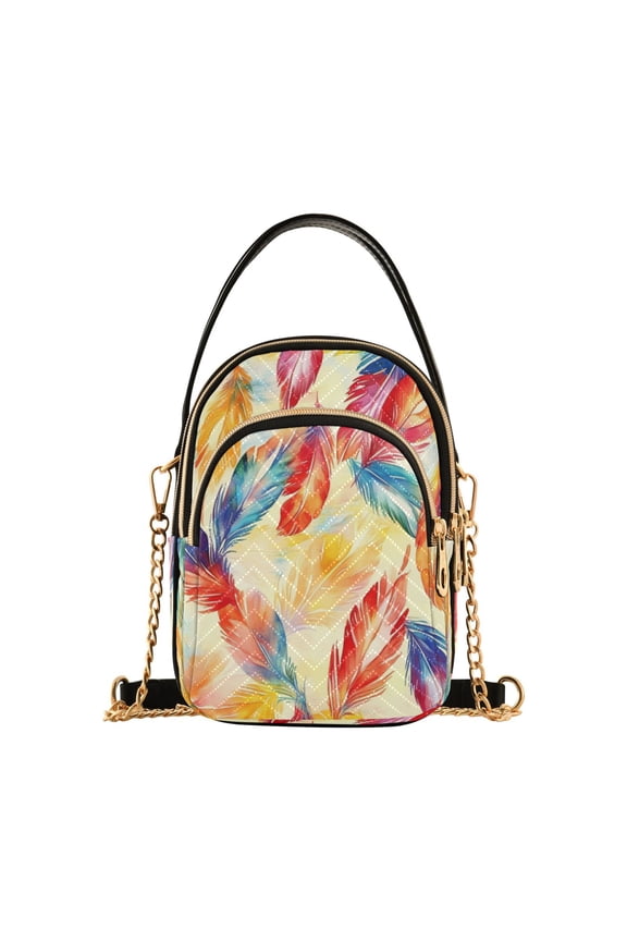 Cross Body Fashion Shoulder Waist Purse Bags Feathered Whimsy Pocket Handbags