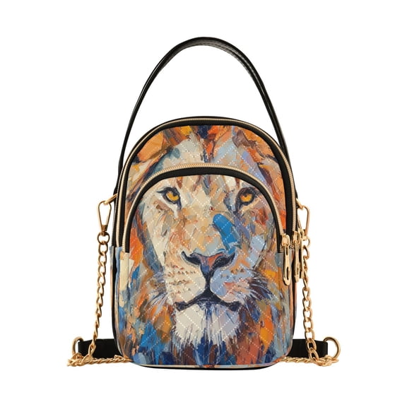 DIXRUYEE Cross Body Fashion Shoulder Waist Purse Bags Fiery Majesty Pocket Handbags