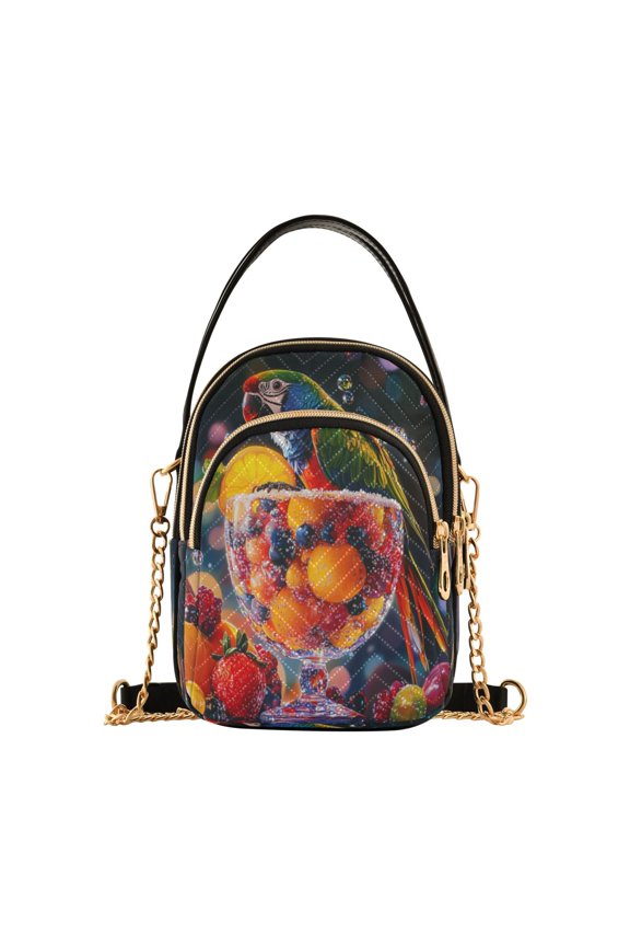 Cross Body Fashion Shoulder Waist Purse Bags Fruit Fiesta Delight Pocket Handbags