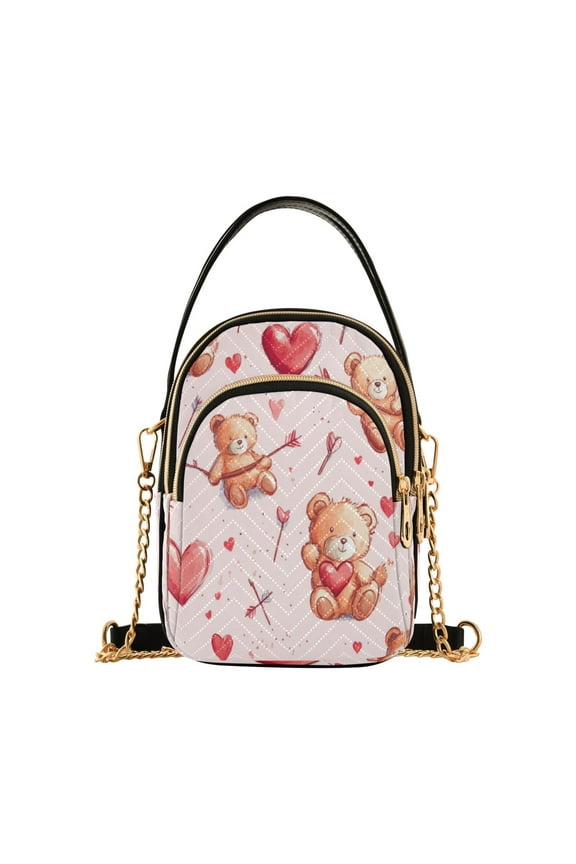 Cross Body Fashion Shoulder Waist Purse Bags Heartfelt Hugs Pocket Handbags