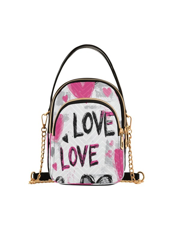 Cross Body Fashion Shoulder Waist Purse Bags Loud Expressions Of Love Pocket Handbags