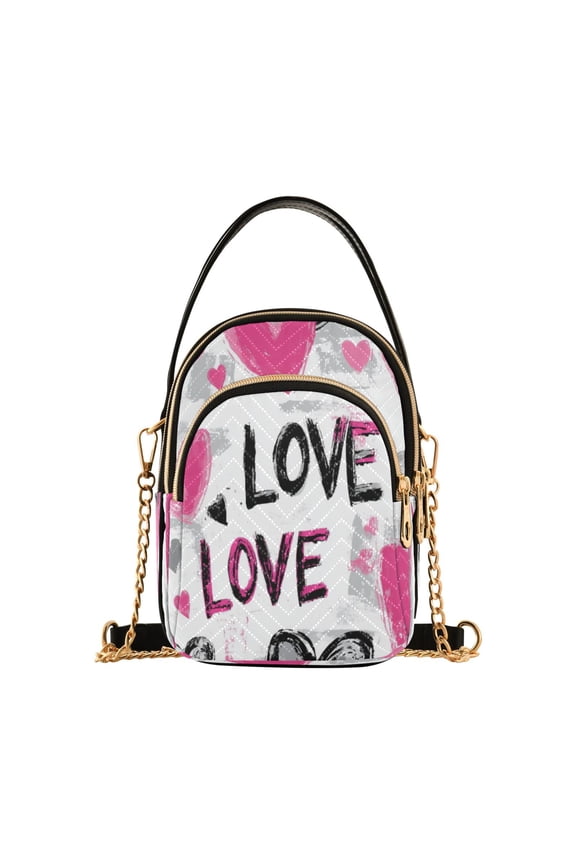 Cross Body Fashion Shoulder Waist Purse Bags Loud Expressions Of Love Pocket Handbags