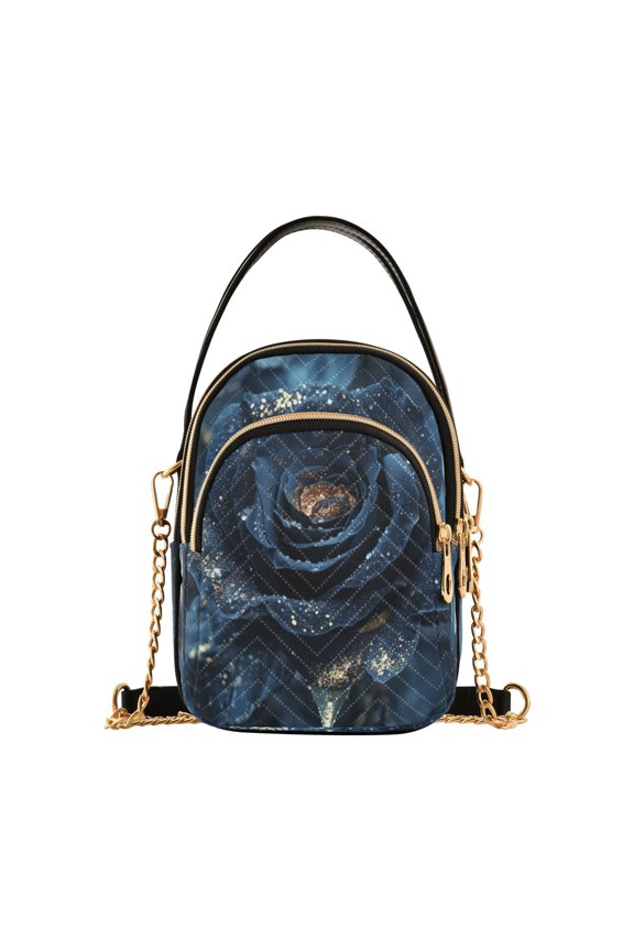 Cross Body Fashion Shoulder Waist Purse Bags Midnight Velvet Pocket Handbags