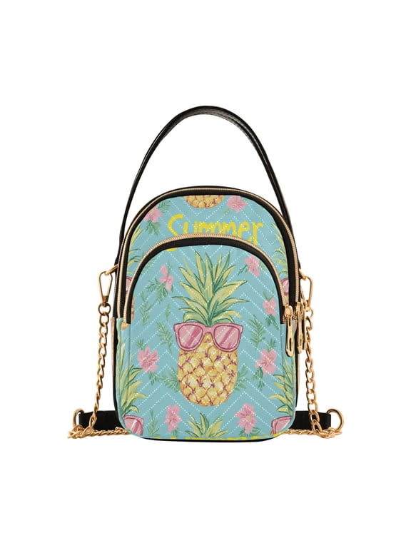 Cross Body Fashion Shoulder Waist Purse Bags Pineapple Party Pocket Handbags