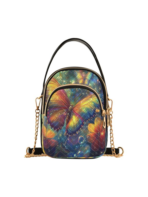 Cross Body Fashion Shoulder Waist Purse Bags Radiant Reflections Pocket Handbags