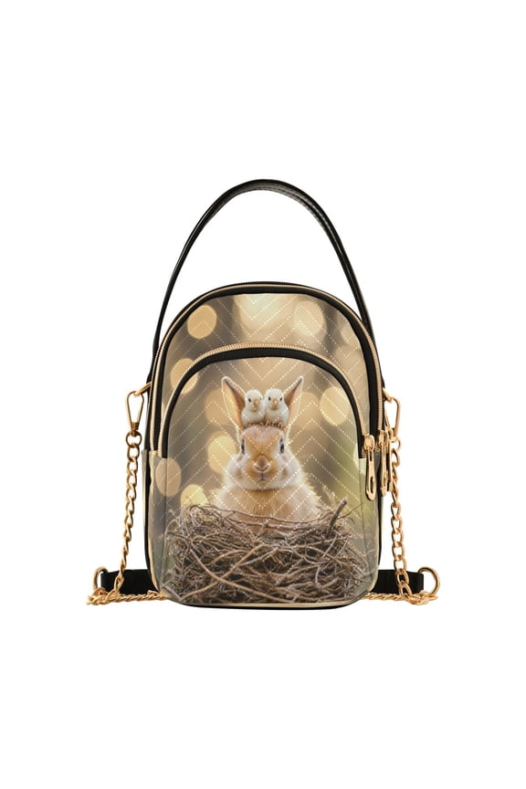 Cross Body Fashion Shoulder Waist Purse Bags Squirrel's Spring Smile Pocket Handbags