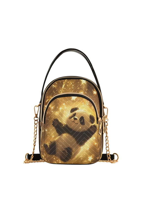 Cross Body Fashion Shoulder Waist Purse Bags Starry Panda Dreams Pocket Handbags