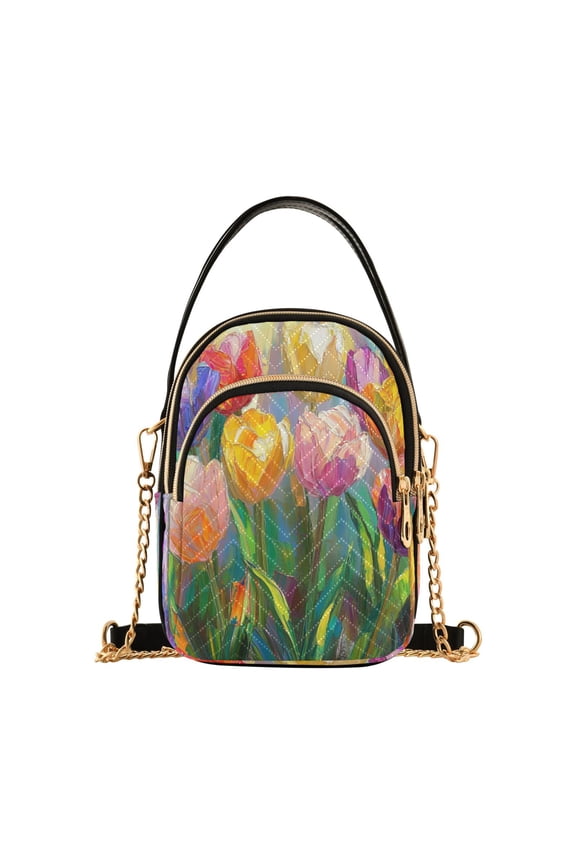 Cross Body Fashion Shoulder Waist Purse Bags Tulip Symphony Pocket Handbags
