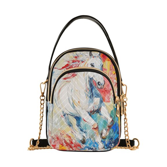 DIXRUYEE Cross Body Fashion Shoulder Waist Purse Bags Vibrant Dash Pocket Handbags