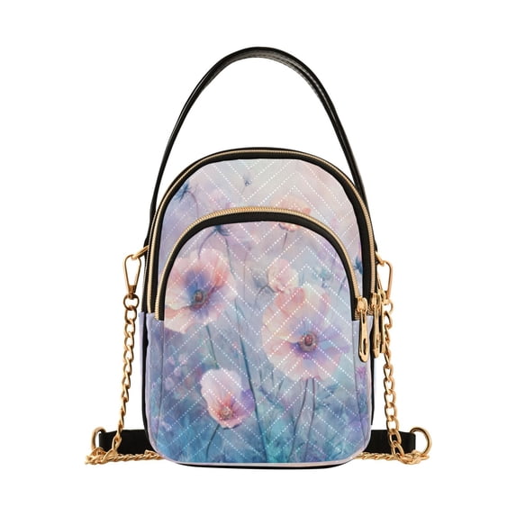 DIXRUYEE Cross Body Fashion Shoulder Waist Purse Bags Whispering Blossoms Pocket Handbags
