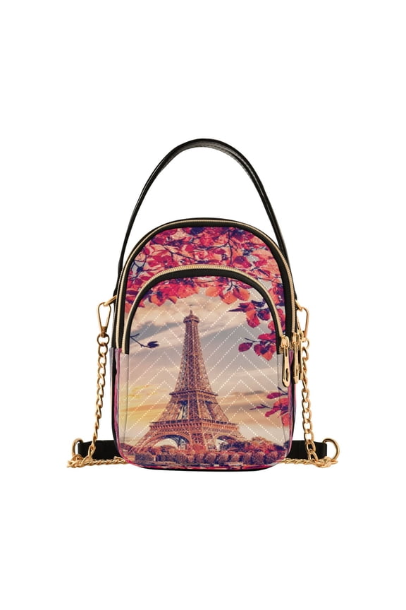 Cross Body Shoulder Handbags Bags Fashion Autumn Arches Of Paris Pattern