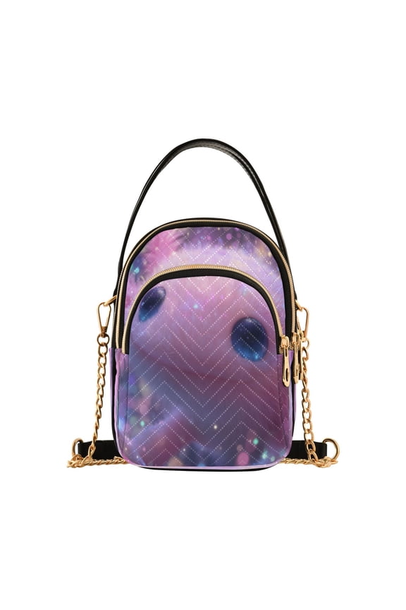Cross Body Shoulder Handbags Bags Fashion Dreamy Pink Axolotl Pattern