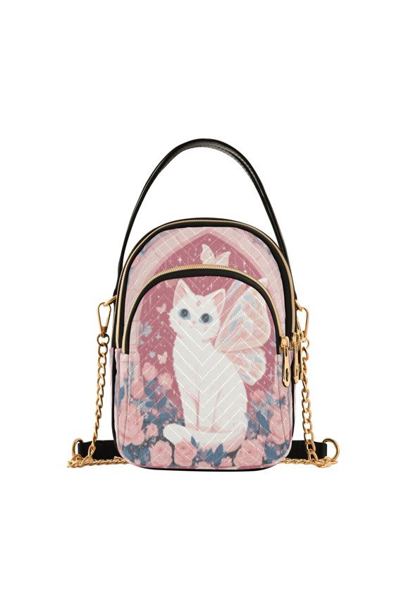 Cross Body Shoulder Handbags Bags Fashion Fairy Cat's Rose Arch Pattern
