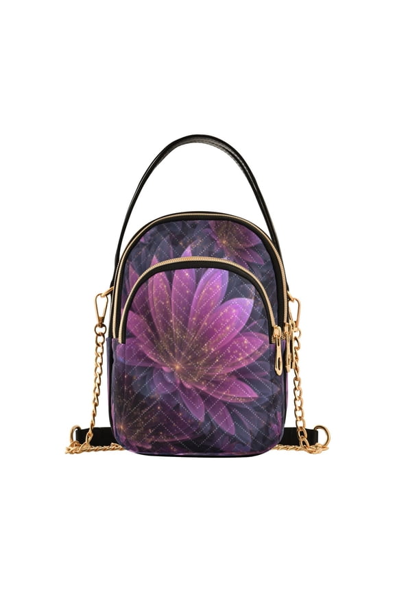 Cross Body Shoulder Handbags Bags Fashion Neon Flower Pattern