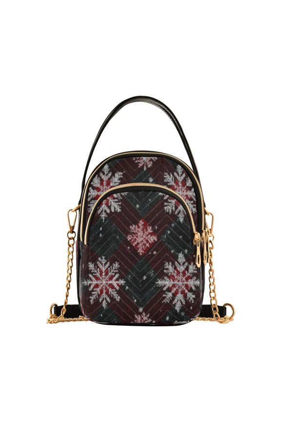 Cross Body Shoulder Handbags Bags Fashion Snowflake Pattern Pattern