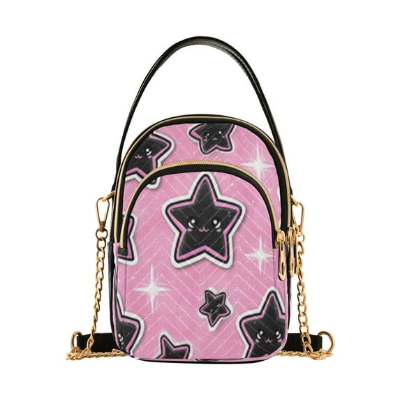 DIXRUYEE Cross Body Shoulder Handbags Bags Fashion Sparkle Star Pattern Pattern
