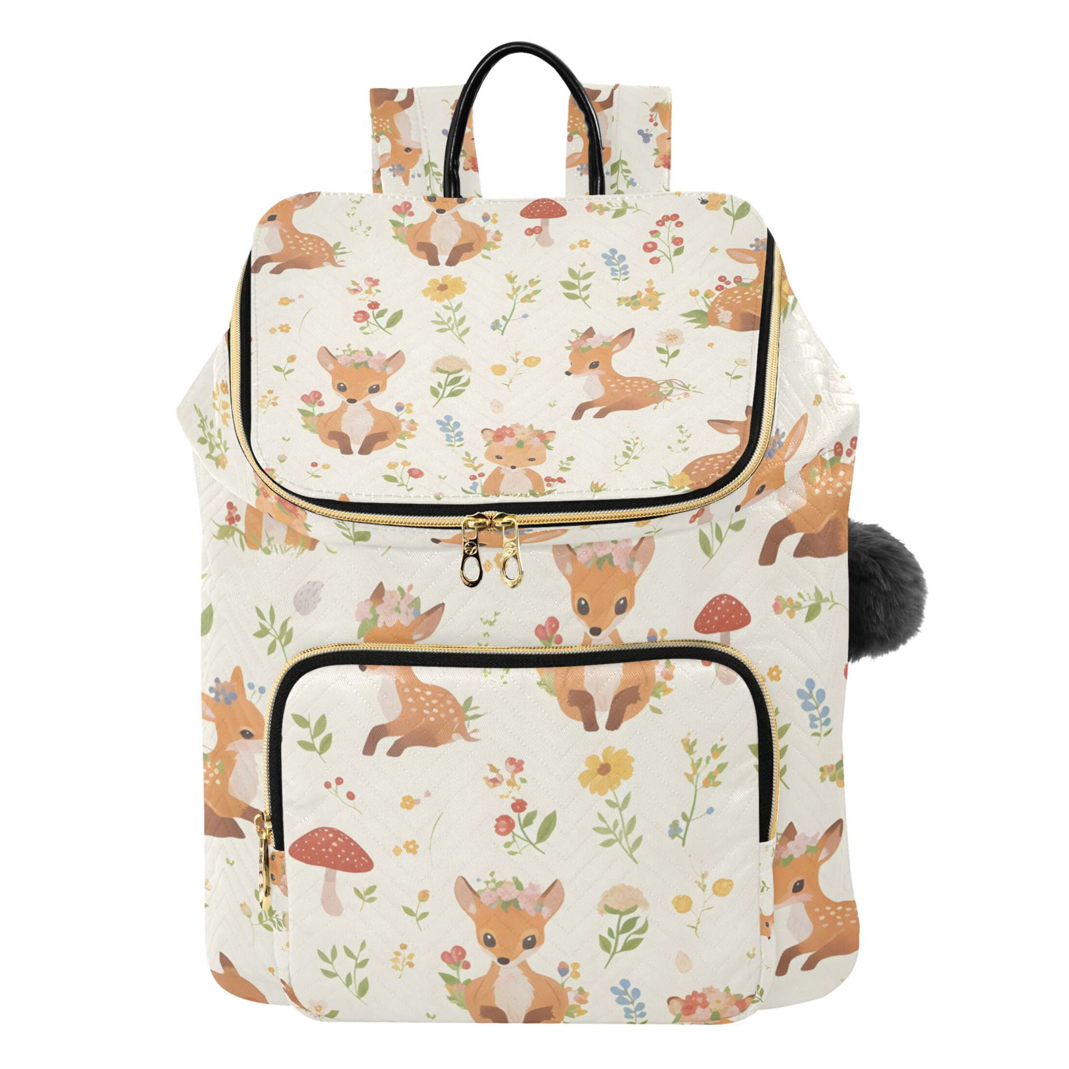 Pom Pom Backpacks for Stylish Looks