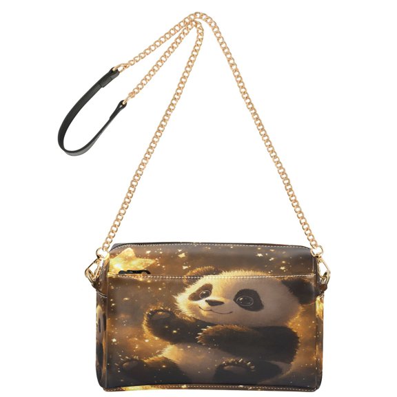 DIXRUYEE Fashion Triple Zip Small Crossbody Bag Creatively Adorable Star Chaser Pattern